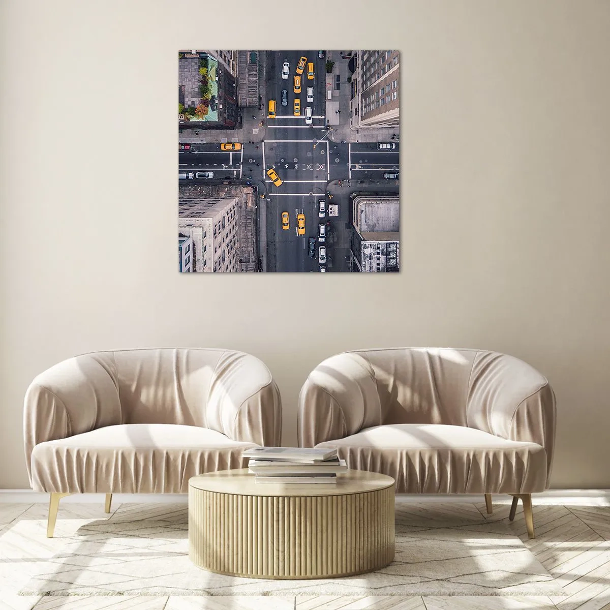 Billede på glas - Et enkelt valg - 70x70 cm