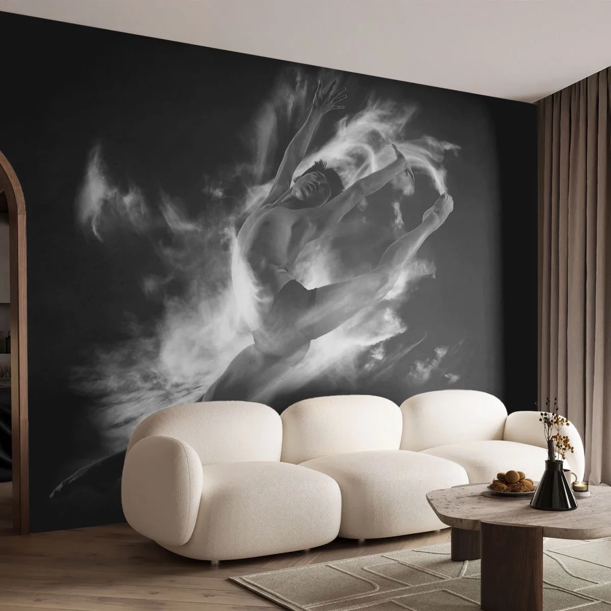 Fototapet Premium Sand - Stoppet under flyvning - Danser, Ballet, Kultur - 350x256 cm