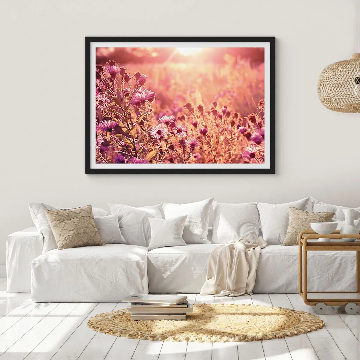 Plakat i sort ramme - Før sommeren er forbi - 100x70 cm