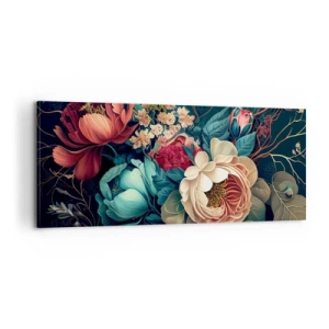 Lærredstryk - Billede på lærred - Charme fra det 19. århundrede - 100x40 cm