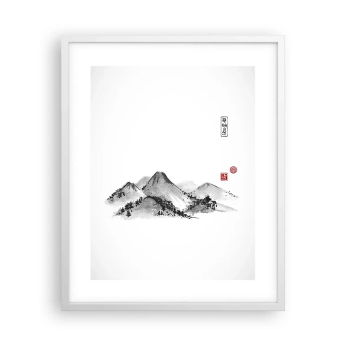 Plakat i hvid ramme - Langt væk - 40x50 cm