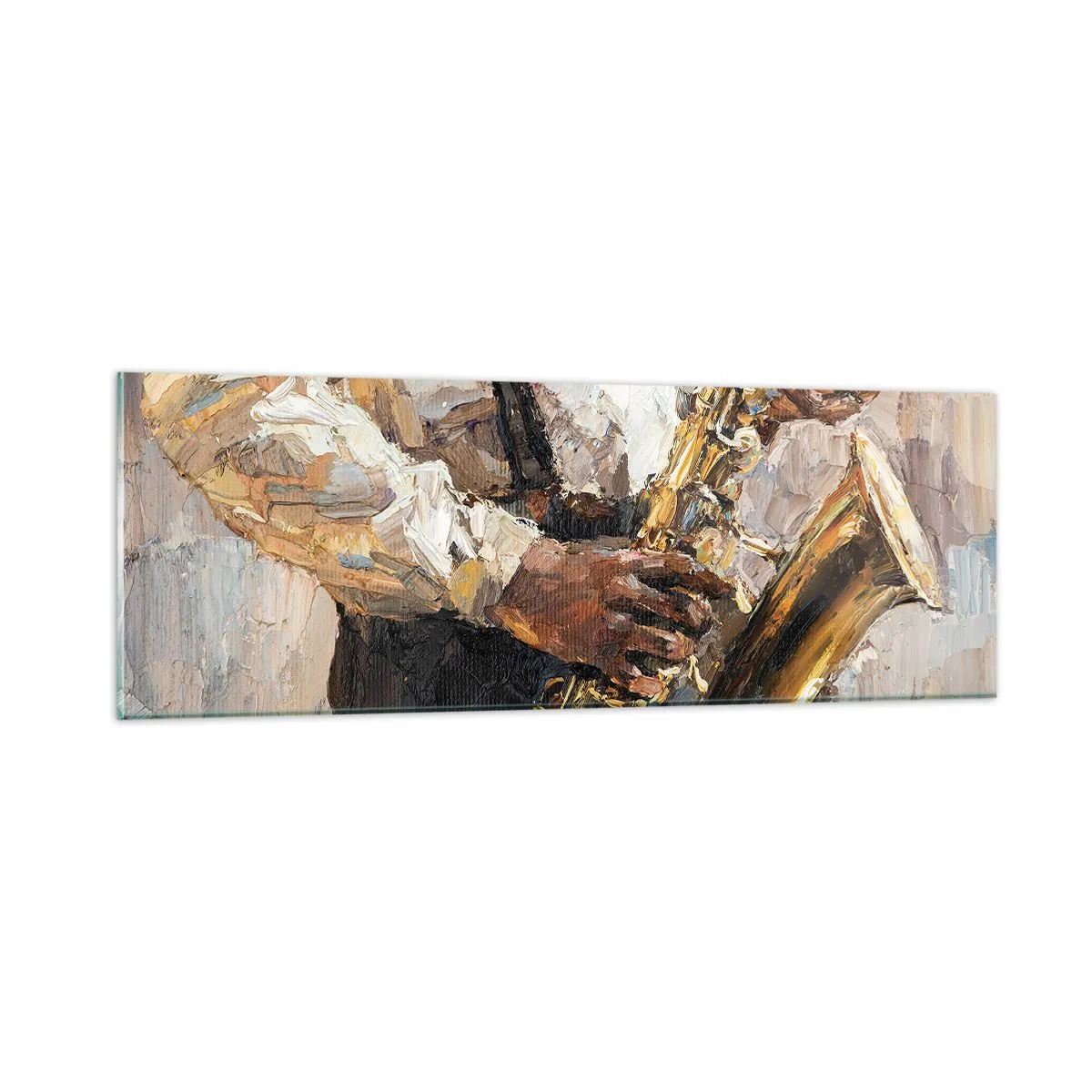 Billede på glas - Tid til at gå solo - 90x30 cm