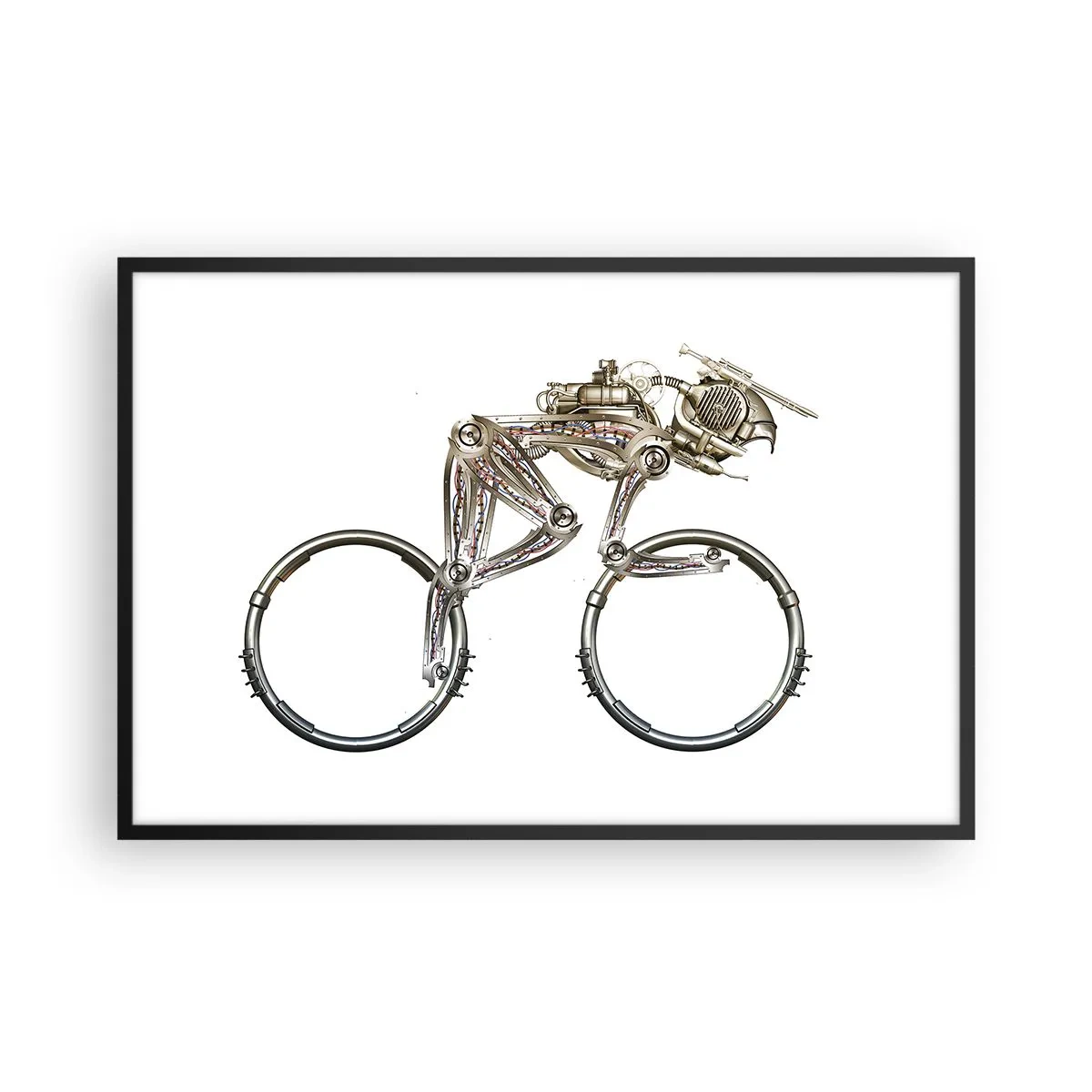 Plakat i sort ramme - En fantastisk maskine - 91x61 cm