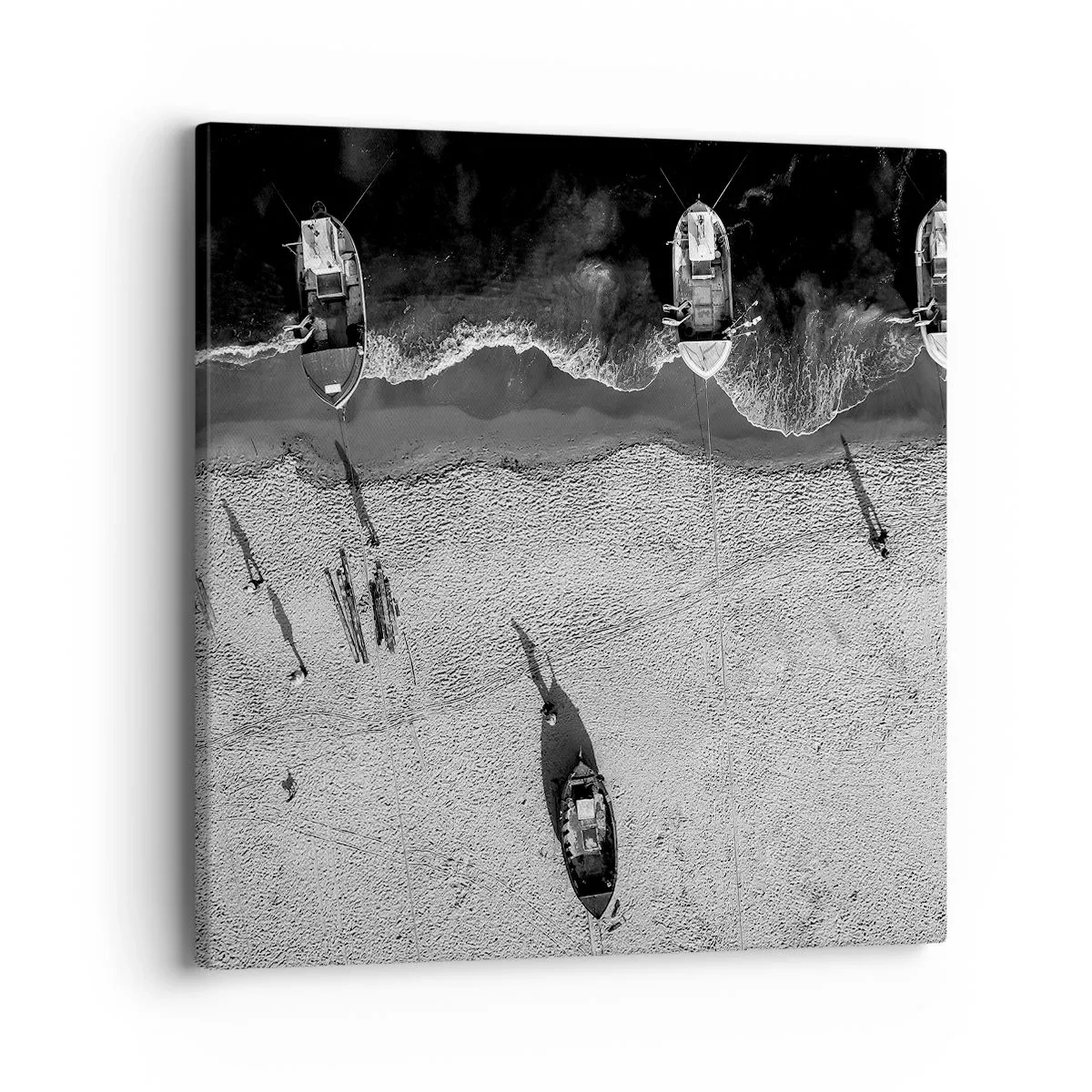 Lærredstryk - Billede på lærred - Stadig på kysten... - 40x40 cm