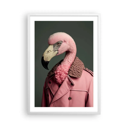 Plakat i hvid ramme - En ægte elegant mand - 50x70 cm