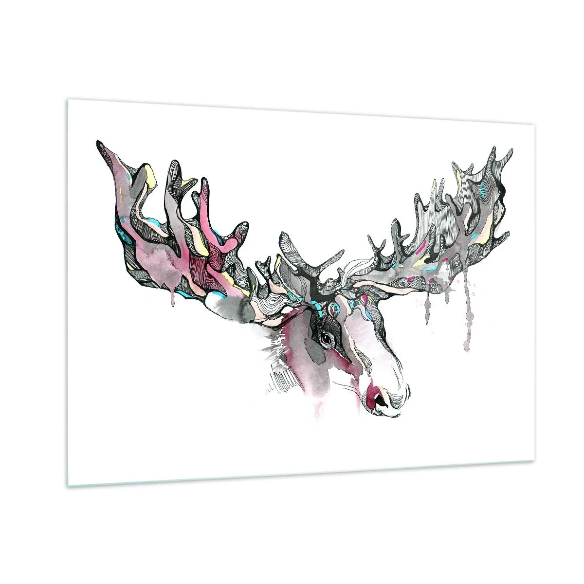 Billede på glas - Kronen på skovens konge - 100x70 cm