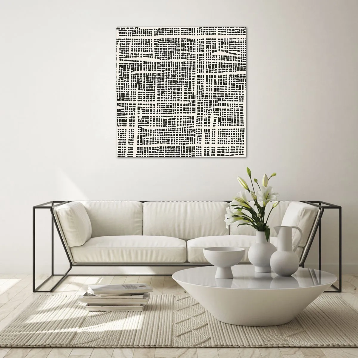 Billede på glas - En sammensætning vævet - 50x50 cm