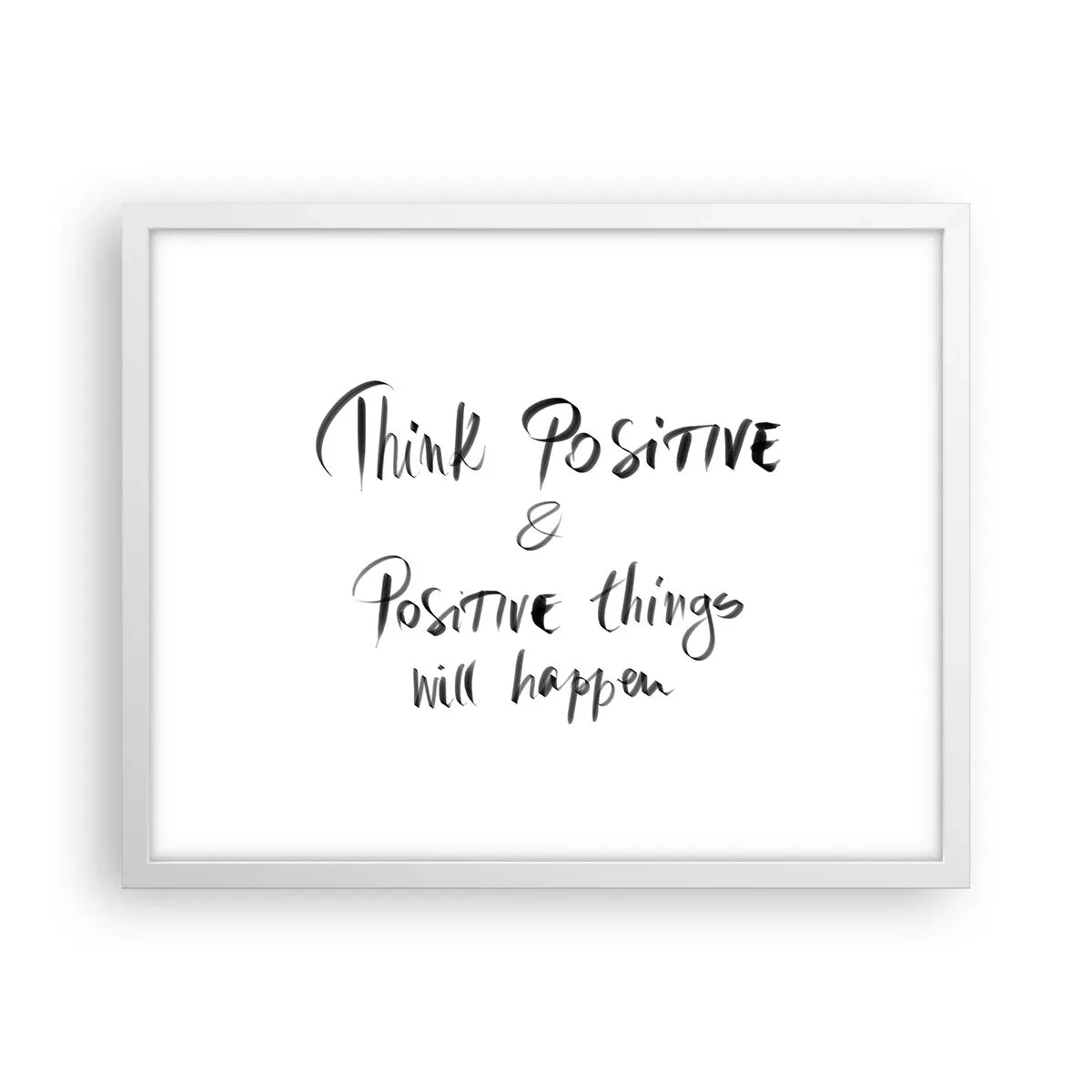 Plakat i hvid ramme - Hvordan skal man leve? - 50x40 cm