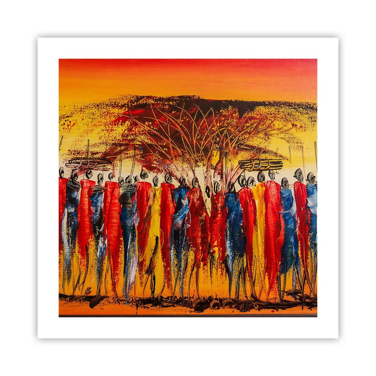 Plakat - Der, der, der, der går de - 50x50 cm