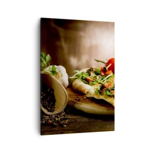 Lærredstryk - Billede på lærred - Direkte fra ovnen og fra haven - 50x70 cm