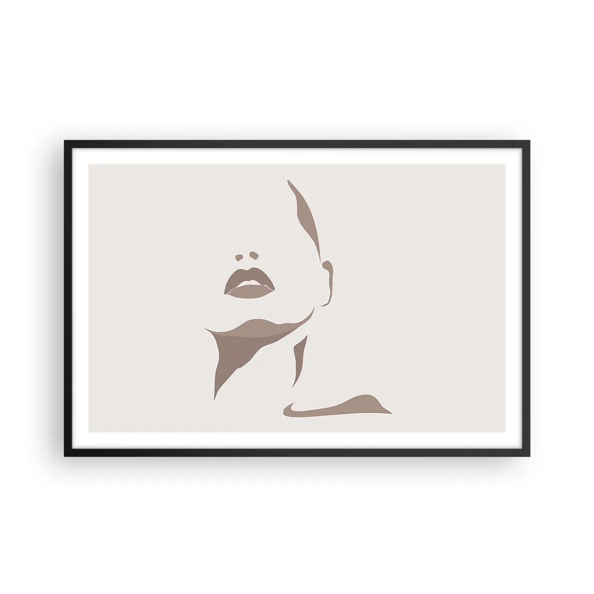 Plakat i sort ramme - Skabt af lys og skygge - 91x61 cm