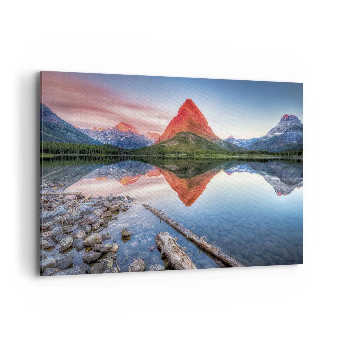 Lærredstryk - Billede på lærred - Varme og kulde - 120x80 cm