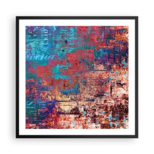 Plakat i sort ramme - Hukommelse og glemsel - 60x60 cm