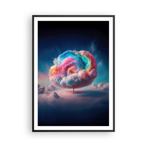 Plakat i sort ramme - En drøm om en forlystelsespark - 70x100 cm