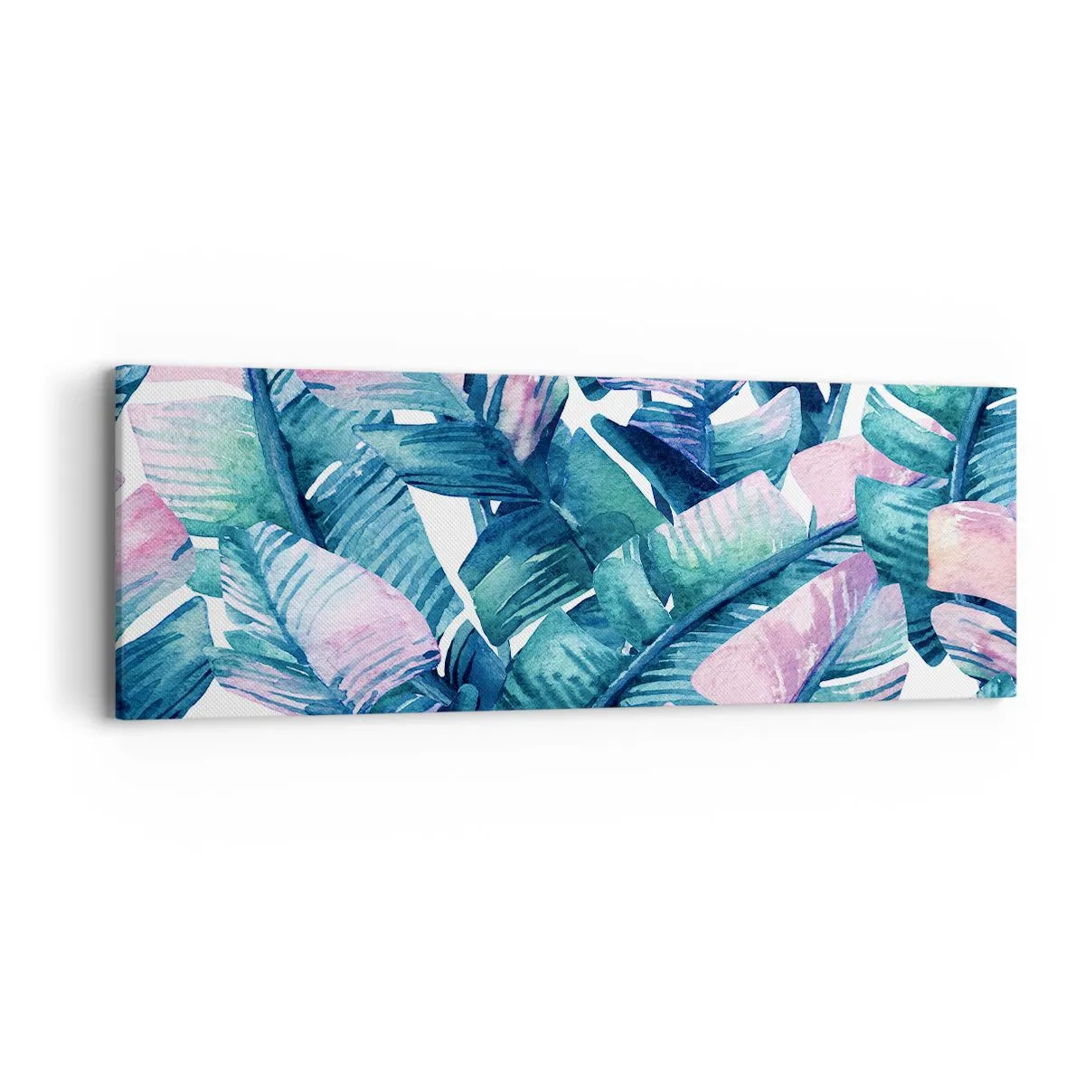 Lærredstryk - Billede på lærred - I en bananlund - 90x30 cm