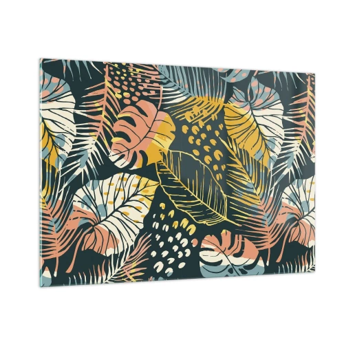 Billede på glas - Løvrig fantasi - 100x70 cm