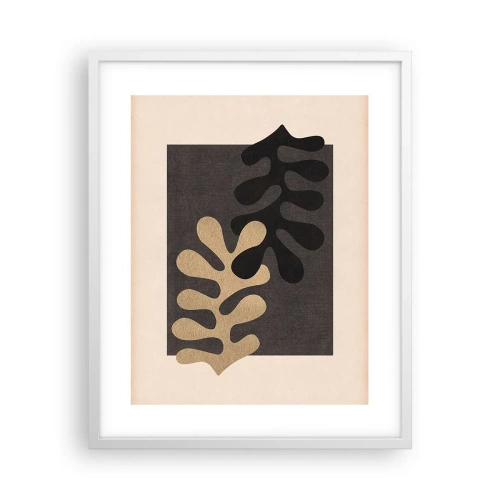 Plakat i hvid ramme - Fravær og supplement - 40x50 cm