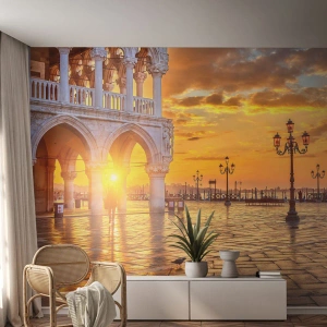 Fototapet Premium Sand - Hvor er alle henne? - By, Venedig, Arkitektur - 100x70 cm