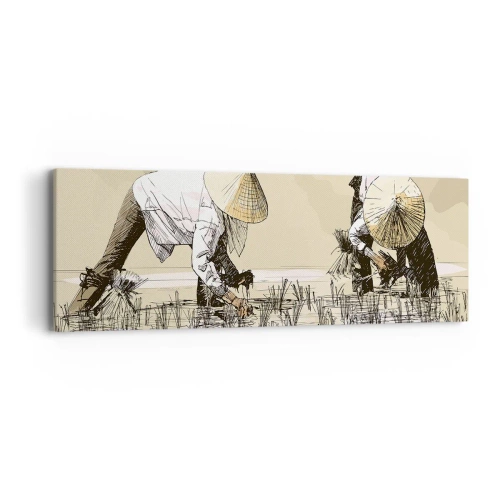 Lærredstryk - Billede på lærred - God høst - 90x30 cm