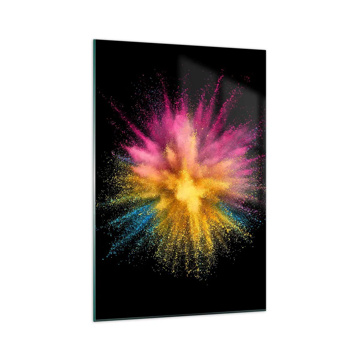 Billede på glas - Farvernes fødsel  - 70x100 cm