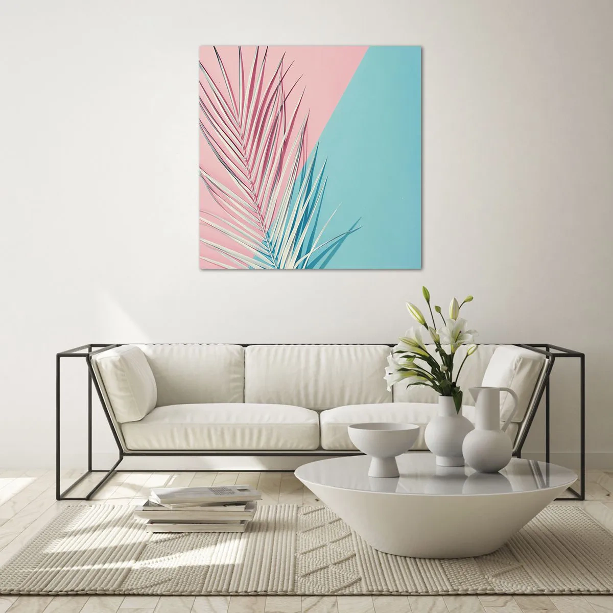 Billede på glas - Tropisk indtryk - 70x70 cm