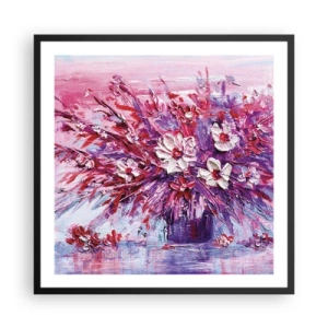 Plakat i sort ramme - Uskyld og lidenskab  - 60x60 cm