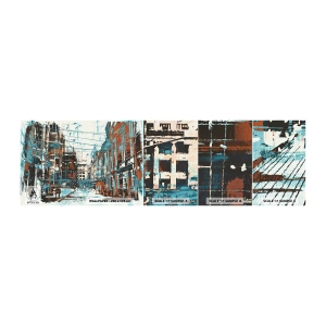 Fototapet Prøve Standard Eco - Et afmærket byspor - By, Arkitektur, Stykke - 100x30 cm