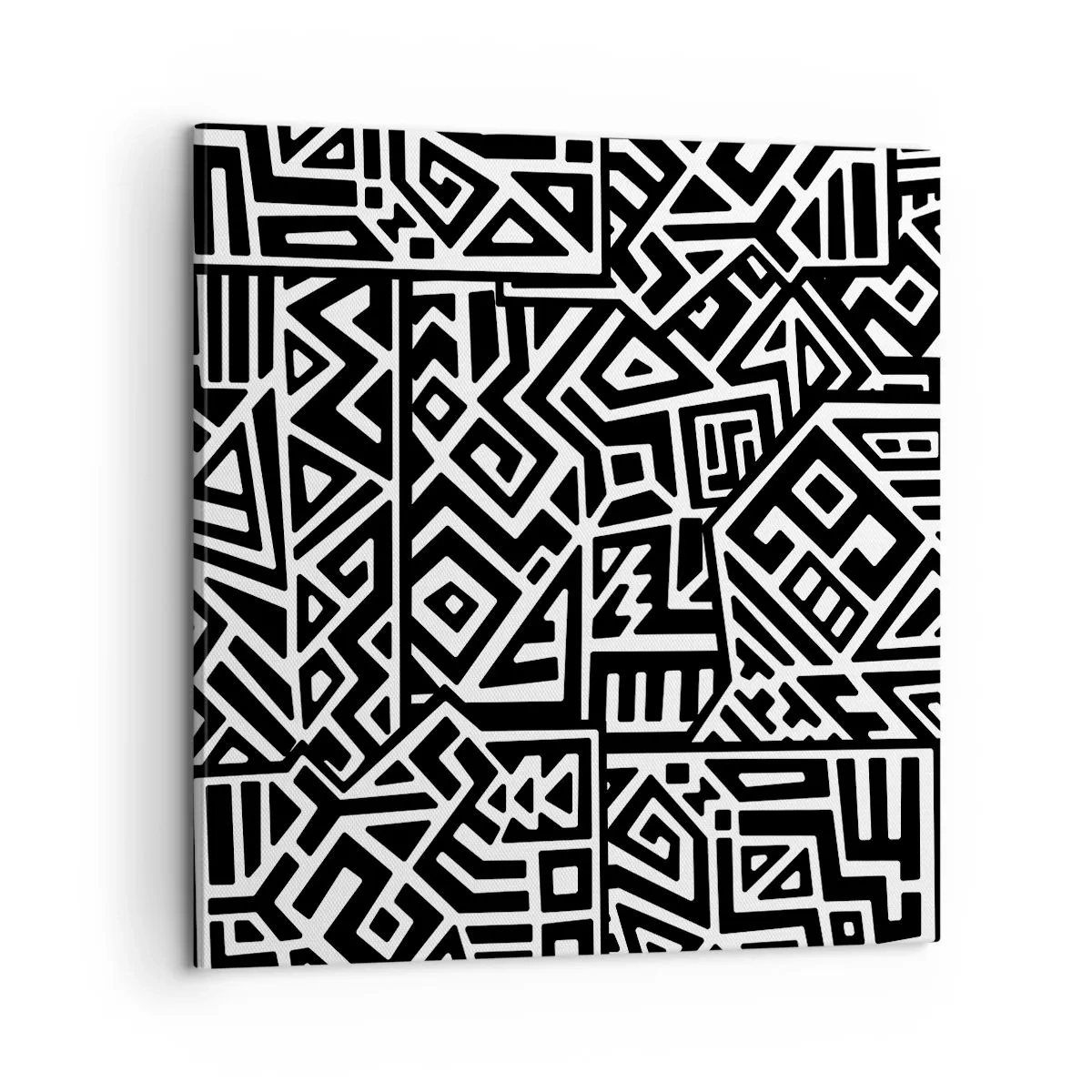 Lærredstryk - Billede på lærred - Præcolumbiansk sammensætning - 60x60 cm