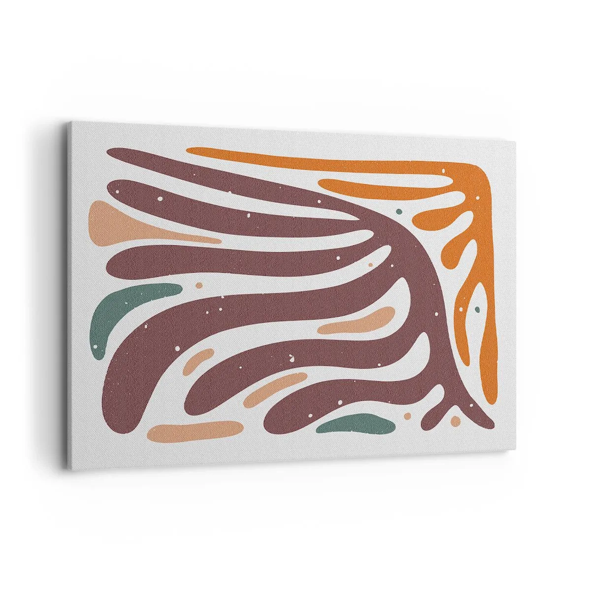 Lærredstryk - Billede på lærred - Strålende organisk komposition - 100x70 cm