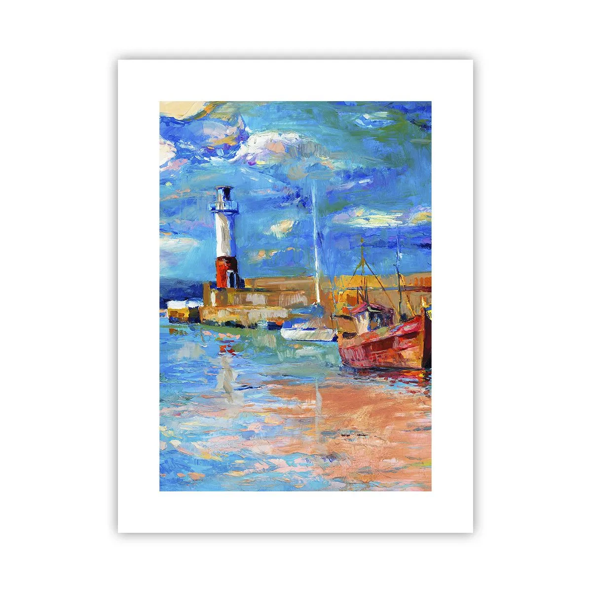 Plakat - Eftermiddag i regnbuebugten - 30x40 cm