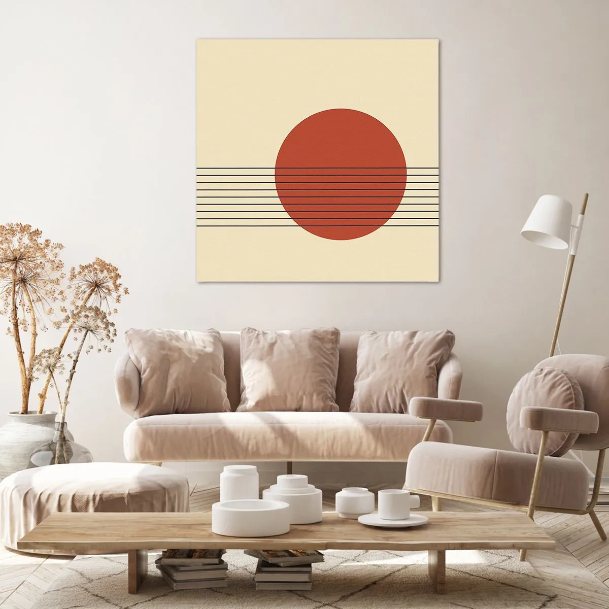 Lærredstryk - Billede på lærred - Og så videre - 50x50 cm