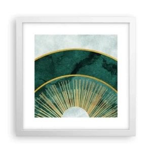 Plakat i hvid ramme - Et anderledes solsystem - 30x30 cm