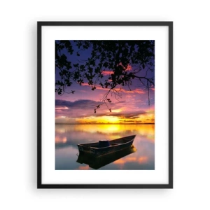 Plakat i sort ramme - "Det ser ud til, at du hænger midt på himlen..." - 40x50 cm