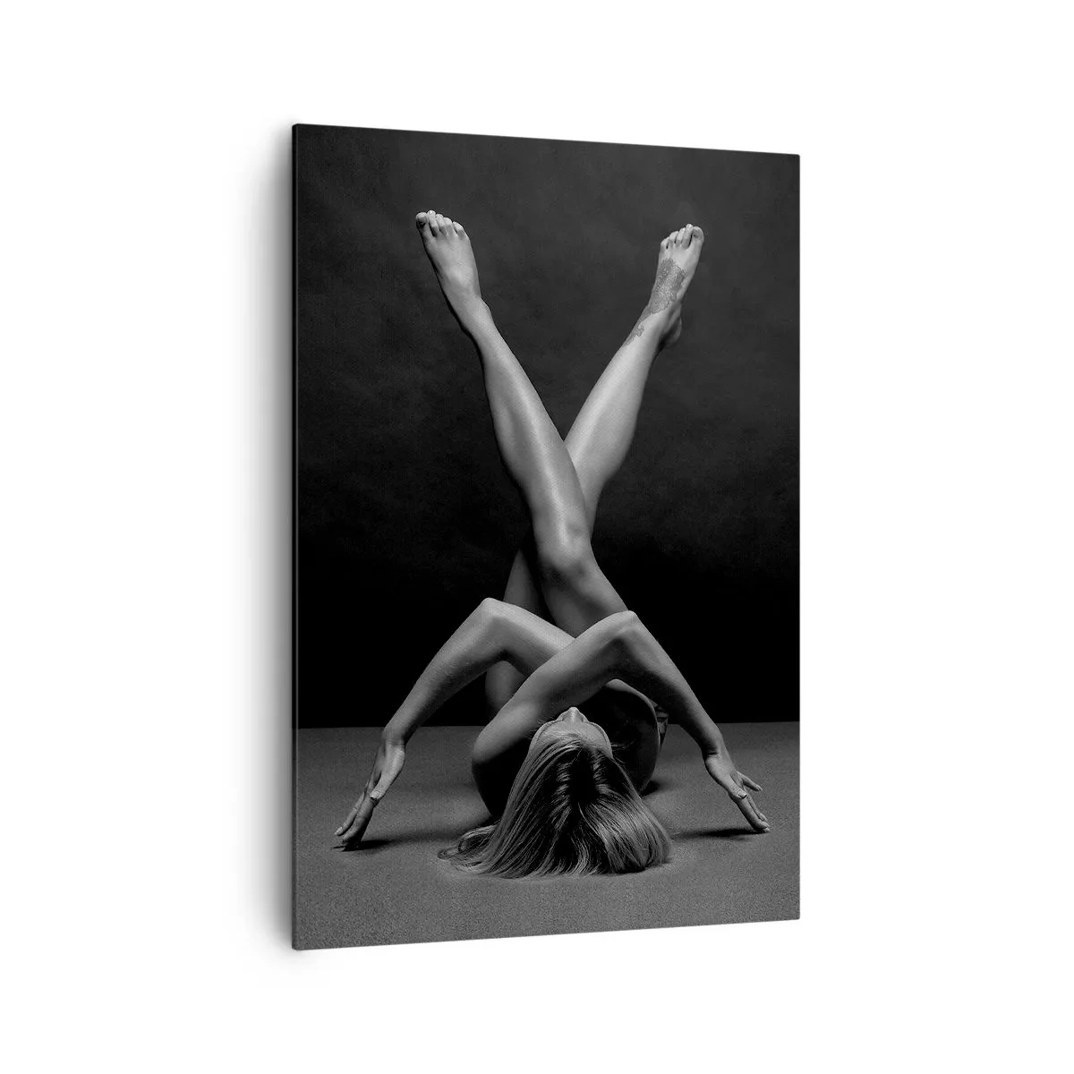 Lærredstryk - Billede på lærred - Nøgenhedens geometri - 70x100 cm