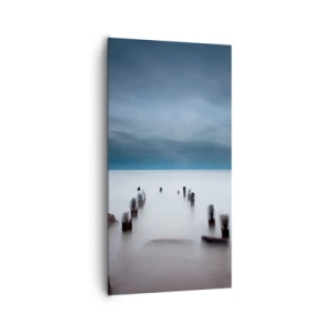 Lærredstryk - Billede på lærred - En betænksom sø - 65x120 cm