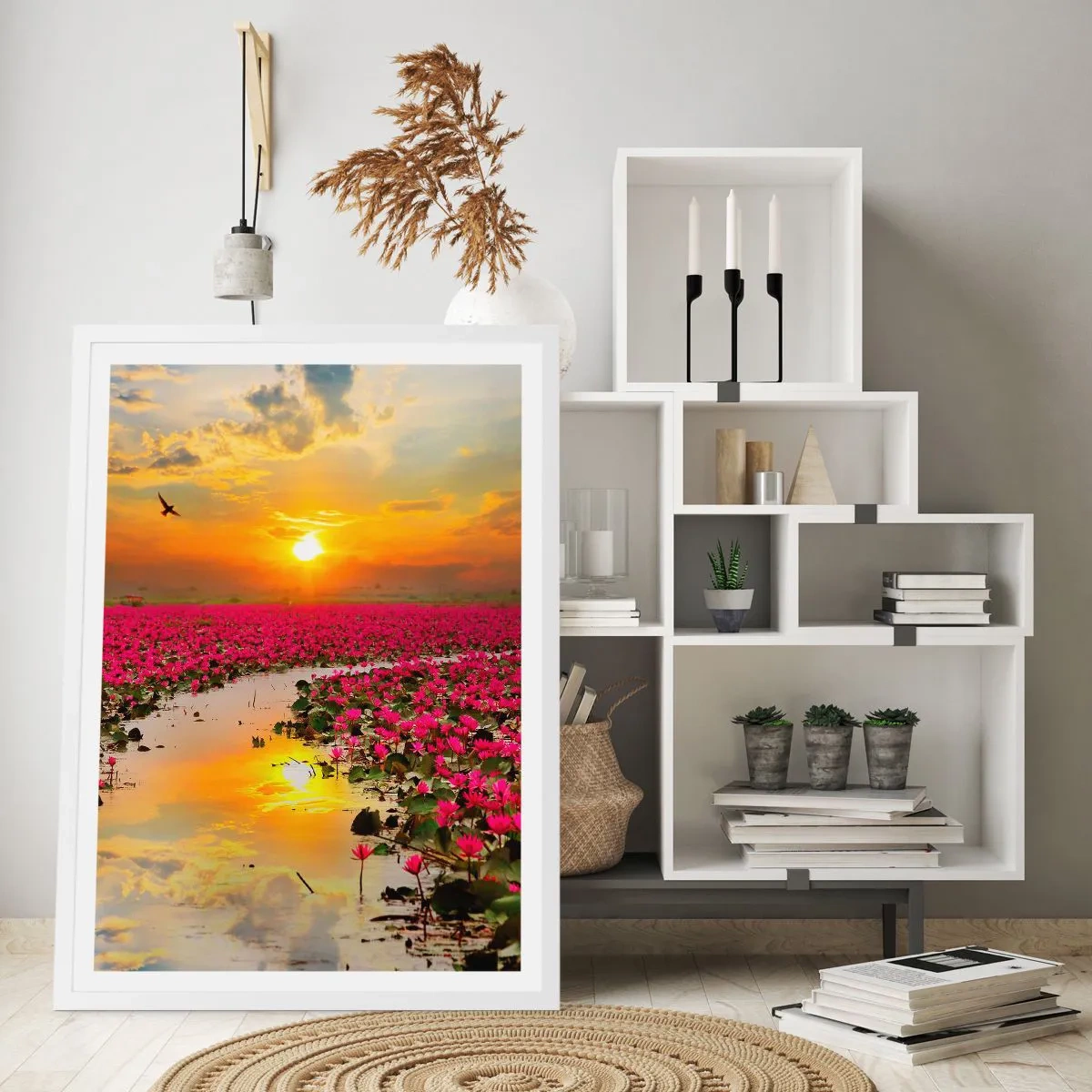 Plakat i hvid ramme - Søens hemmelige liv - 30x40 cm