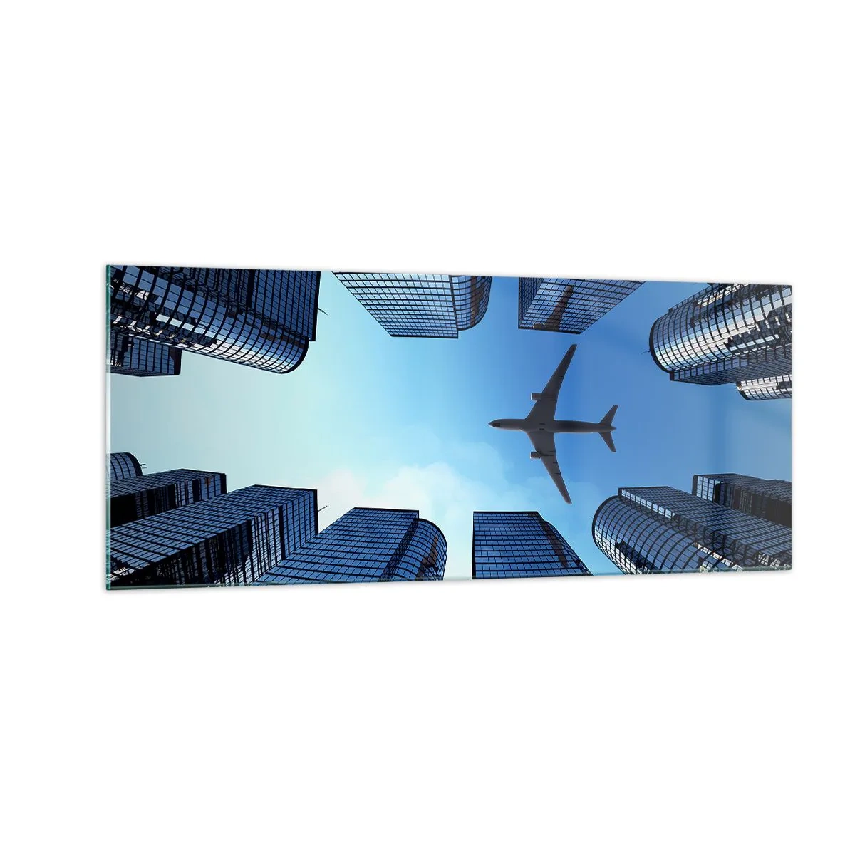 Billede på glas - Udsigt fra glasslugten - 100x40 cm