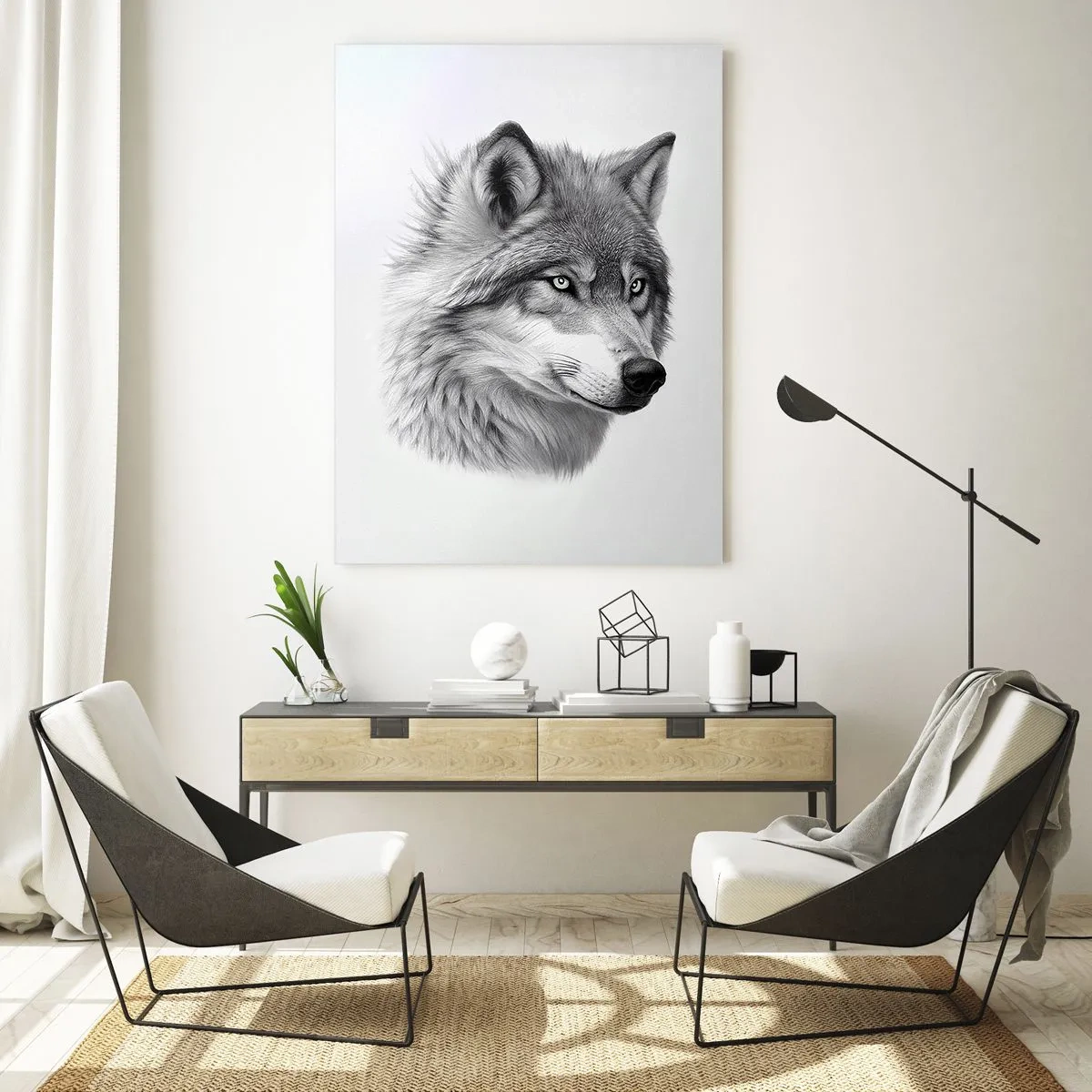 Billede på glas - Alpha - uden tvivl - 50x70 cm