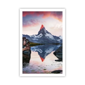 Plakat - Bjergenes hjerte er varmt - 61x91 cm