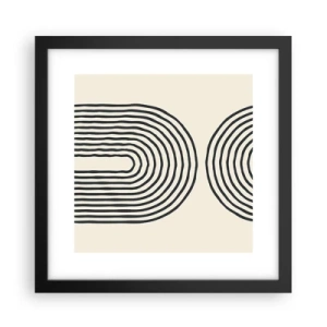 Plakat i sort ramme - Kommer snart... - 30x30 cm