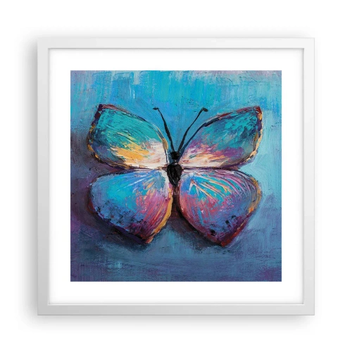 Plakat i hvid ramme - I sin fulde pragt - 40x40 cm