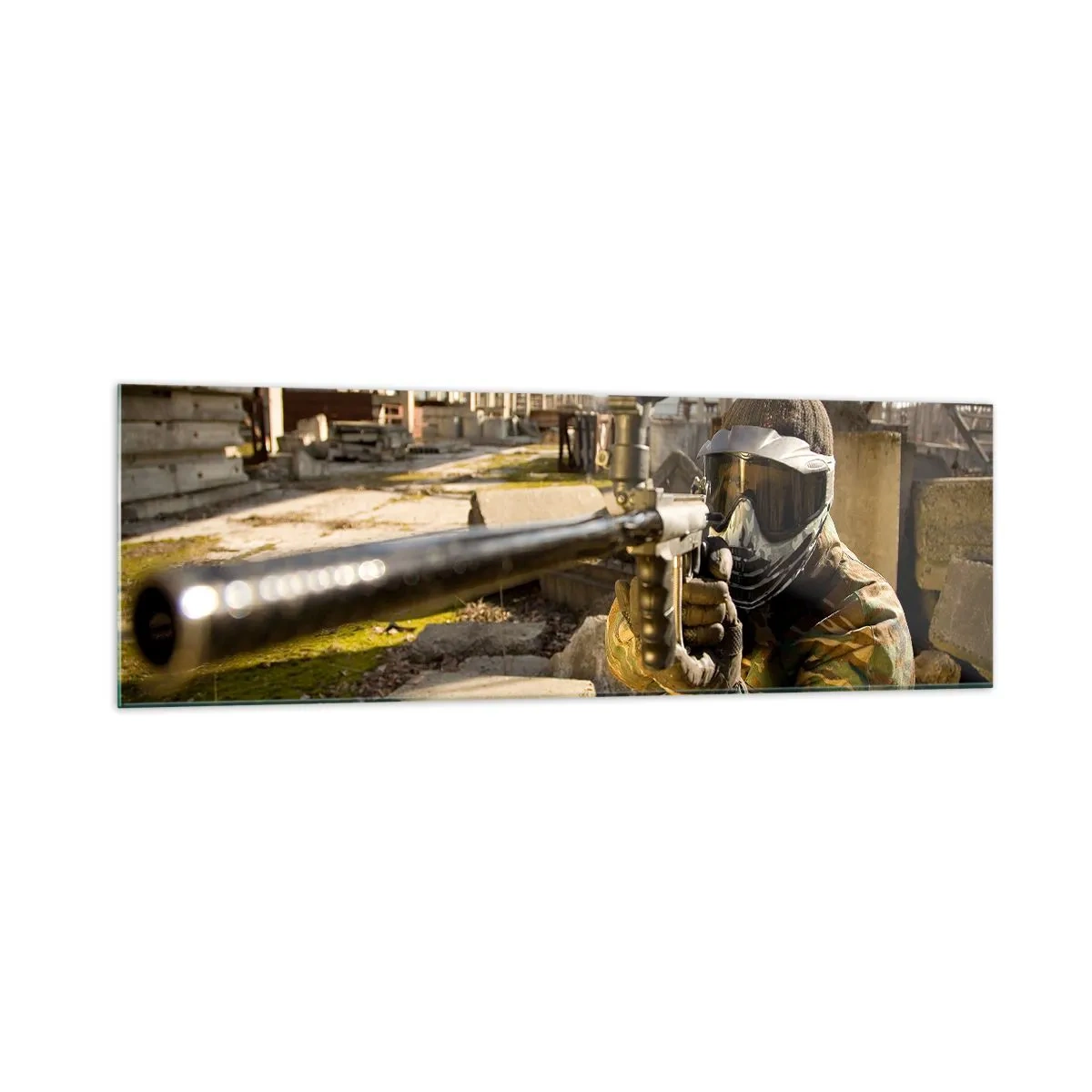 Billede på glas - Og du kan blive en helt - 160x50 cm