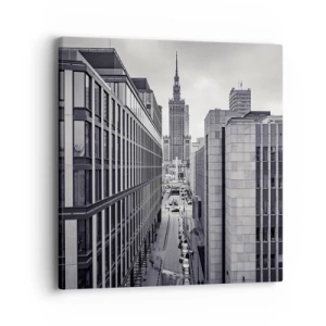 Lærredstryk - Billede på lærred - Warszawa dalen - 40x40 cm