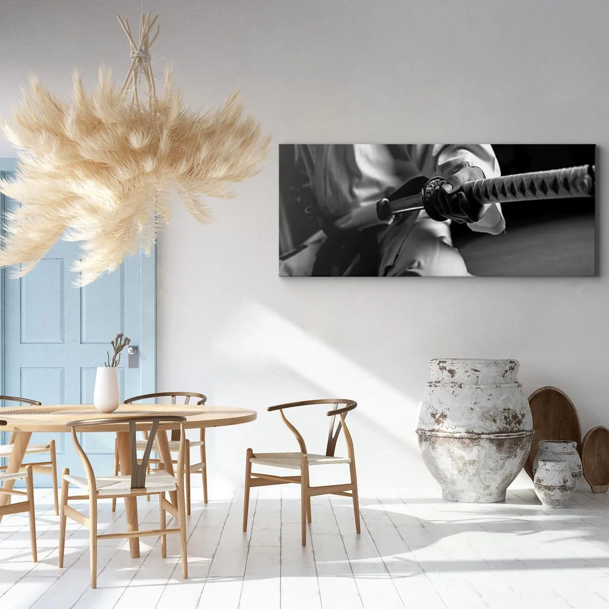 Lærredstryk - Billede på lærred - En krigers sjæl - 120x50 cm