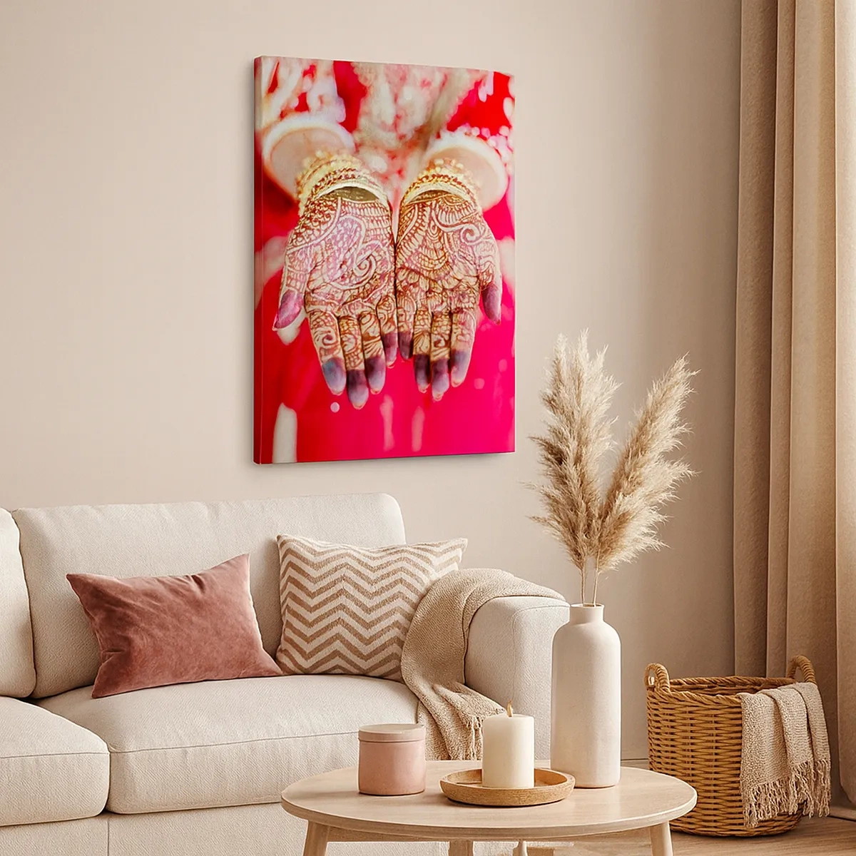 Lærredstryk - Billede på lærred - Klar til at fange lykken - 50x70 cm