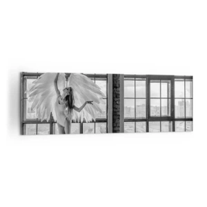 Lærredstryk - Billede på lærred - Englenes by? - 160x50 cm