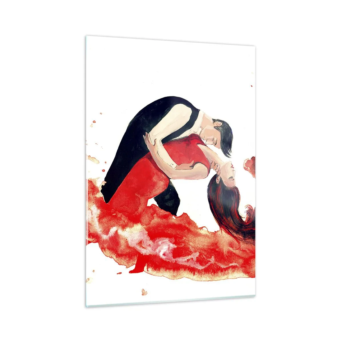Billede på glas - Tango - en sensuel bølge - 50x70 cm