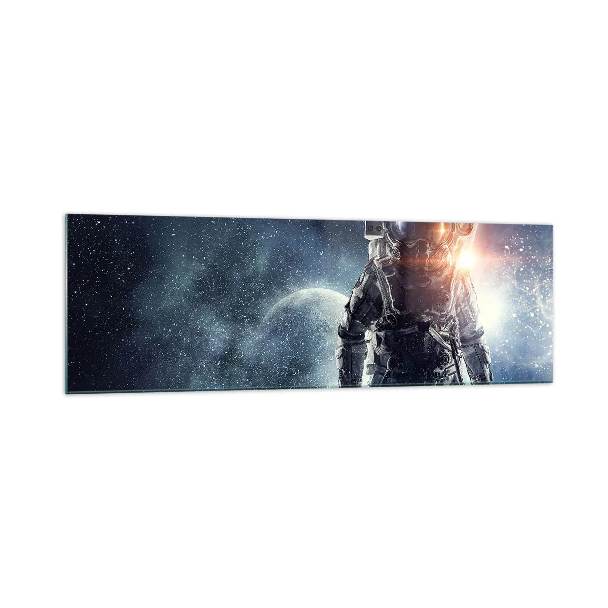 Billede på glas - Et kosmisk eventyr - 160x50 cm