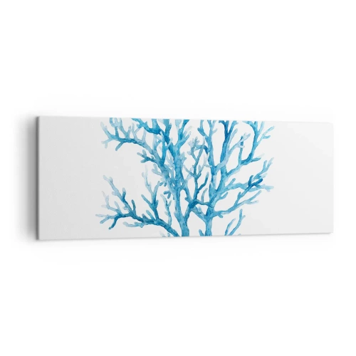 Lærredstryk - Billede på lærred - Marint filigran - 140x50 cm