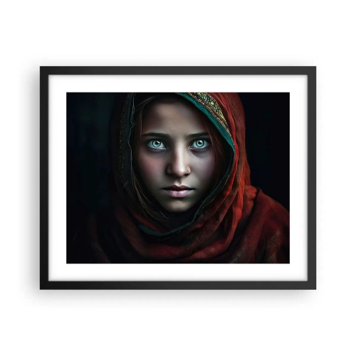 Plakat i sort ramme - Østens prinsesse - 50x40 cm